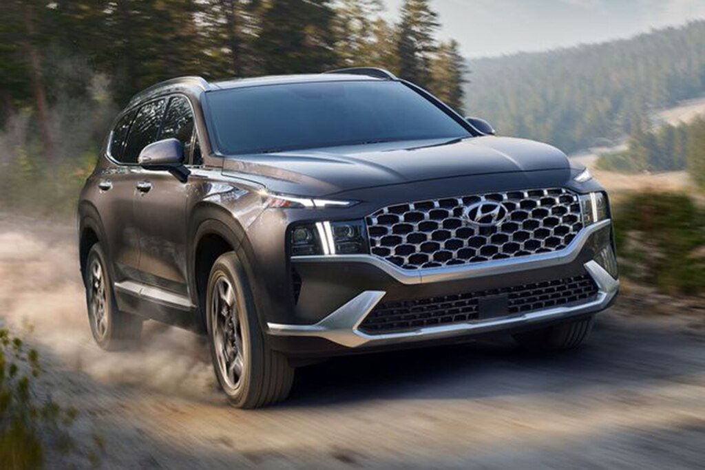 2021 Hyundai Santa Fe Front Left Side in Black